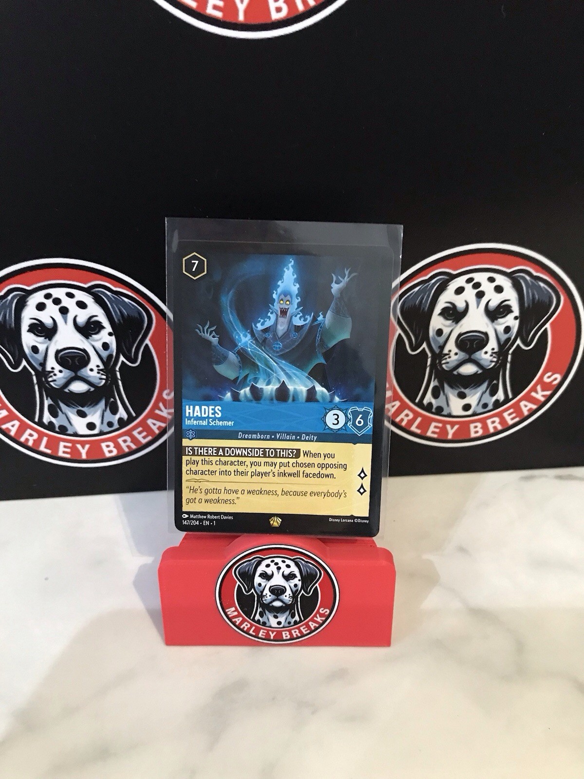 Disney Lorcana TCG the First Chapter Legendary Hades Infernal Schemer 147/204 NF