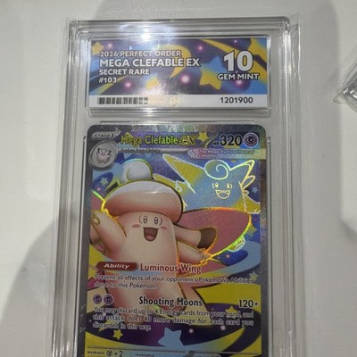 2026 Pokemon Perfect Order Mega Clefable ex 103/088 Ace 10