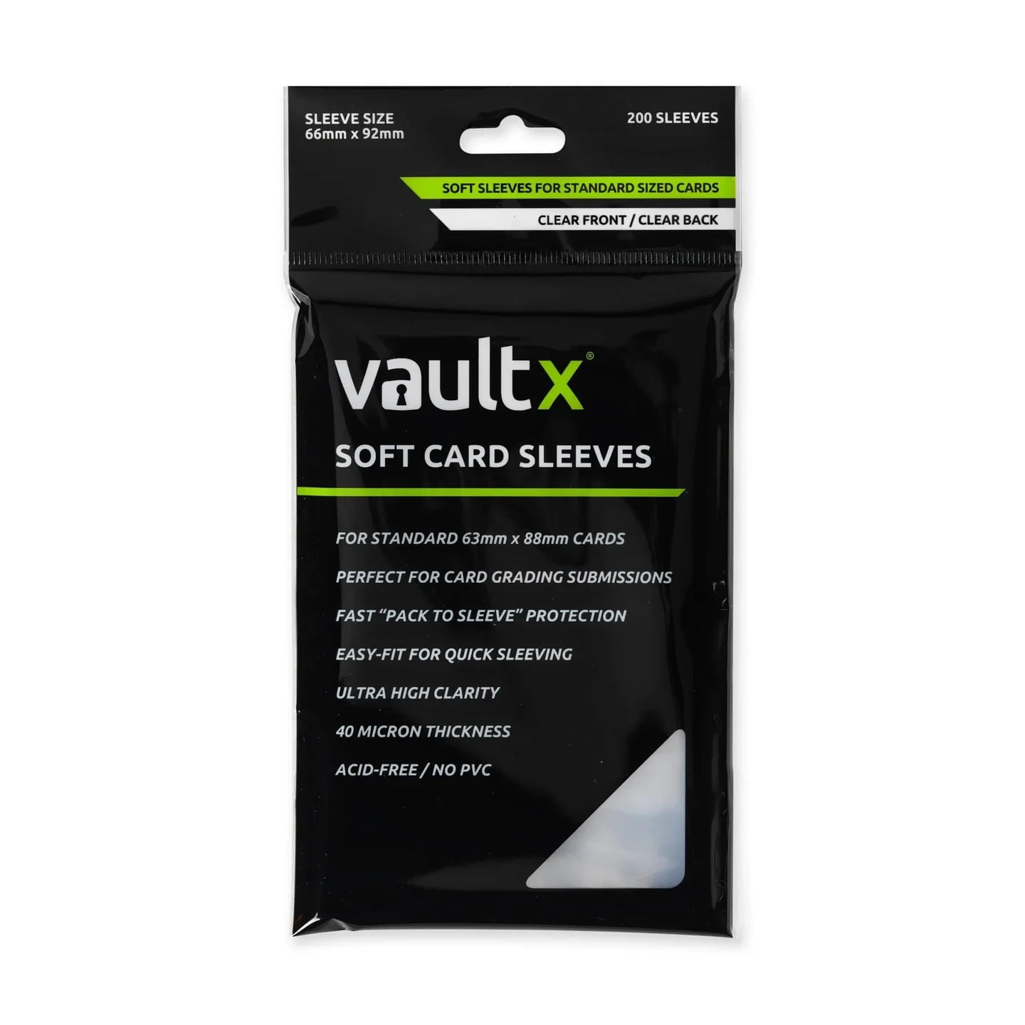 Vault X - SOFT CARD SLEEVES - 200pc