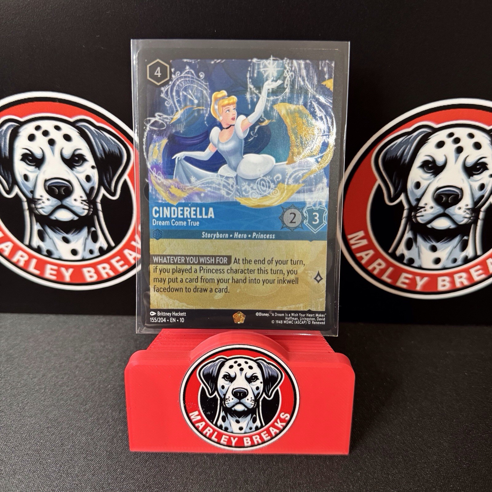 Disney Lorcana Cinderella Dream Come True Legendary FOIL edition 155/204