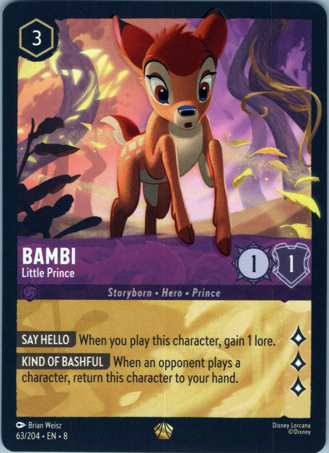 Bambi - Little Prince Legendary Reign of Jafar 63/204 NM