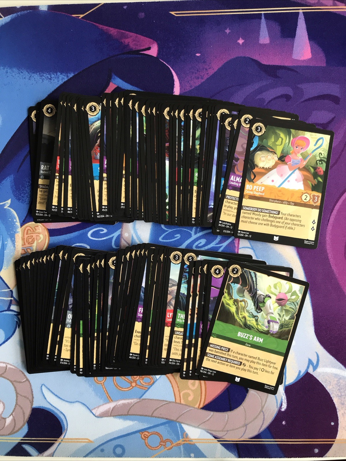 Disney Lorcana TCG 100 Card Bulk Bundle Wilds Unknown Set 12