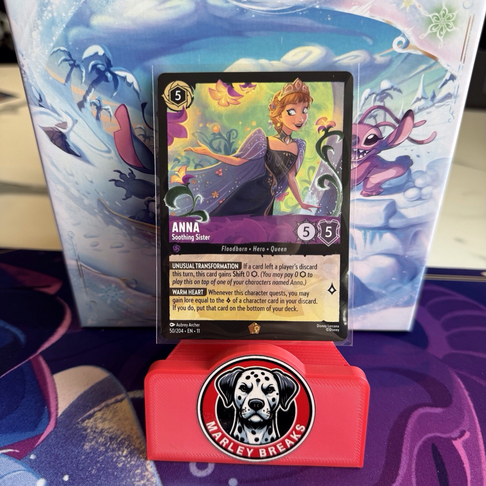 Disney Lorcana Winterspell Anna Soothing Sister Legendary Non-Foil  50/204