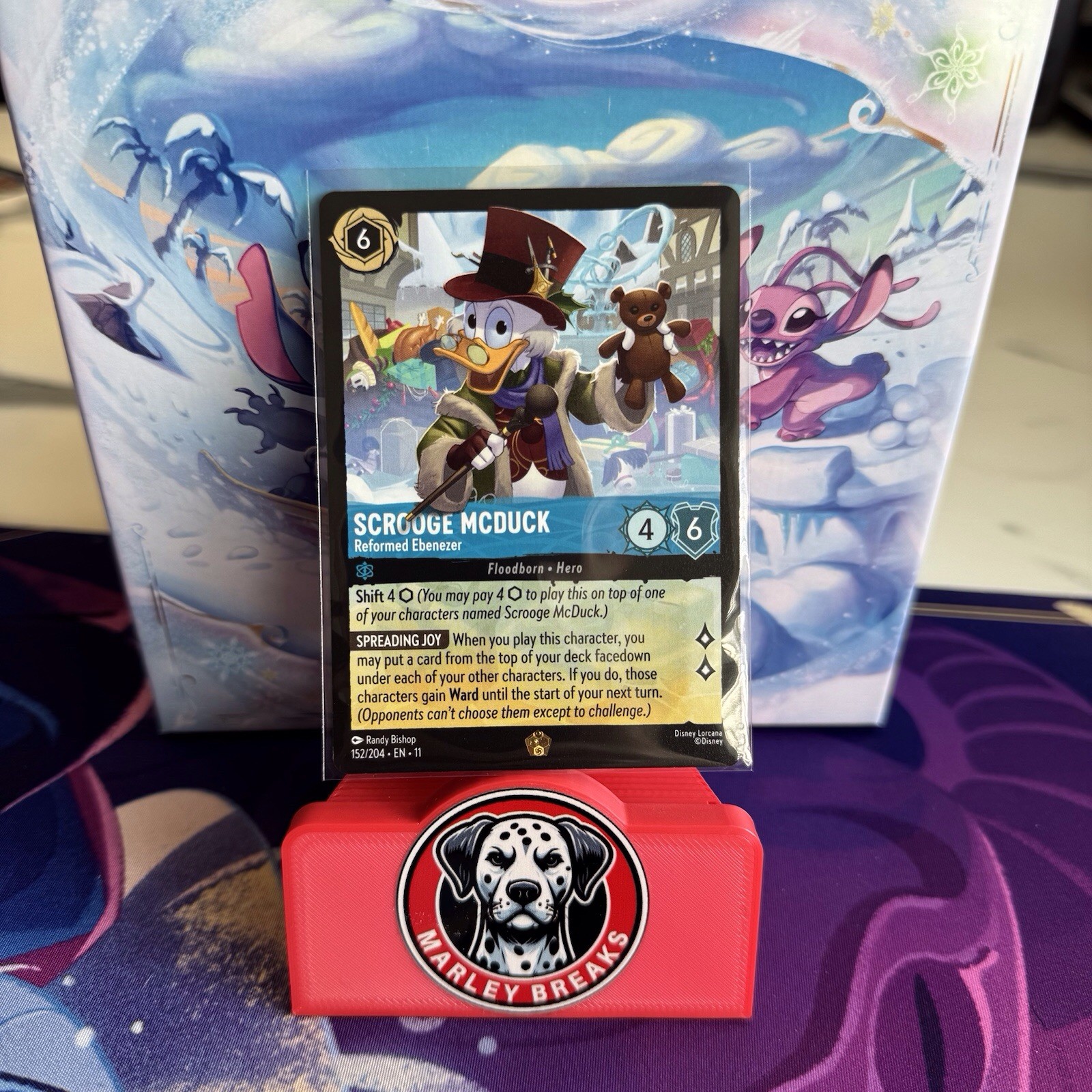 Disney Lorcana Scrooge McDuck Reformed Ebanezer 152/204 Legendary NF